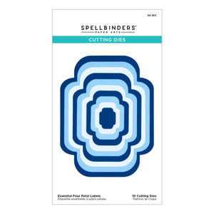 Essential Four Petal Labels Spellbinders S5-563