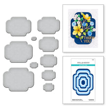 Load image into Gallery viewer, Essential Four Petal Labels Spellbinders S5-563