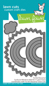 Ta! Da! Diorama! Sunburst Window Add On Dies Lawn Fawn LF3435