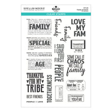 Load image into Gallery viewer, Family &amp; Friends Clear Stamps Spellbinders STP-281