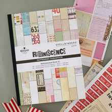 Load image into Gallery viewer, Reminisce Patterned Cardstock Book 10 Spellbinders SCSP-037