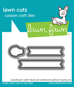 Treat Cart Sentiments Add On Dies Lawn Fawn LF3414