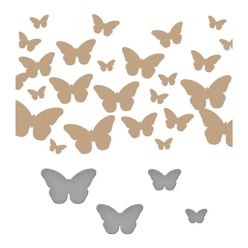 Fluttering By Glimmer Plate and Die Spellbinders GLP-376