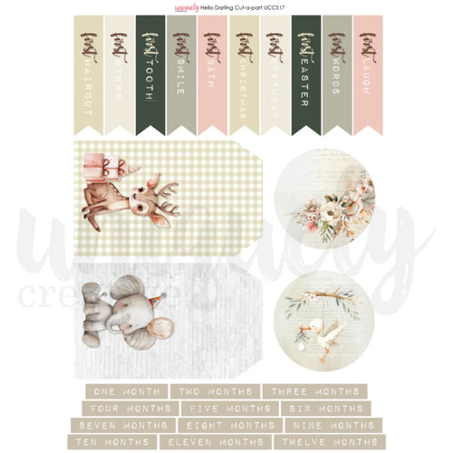 Hello Darling Cut a Part Sheet UCCS171