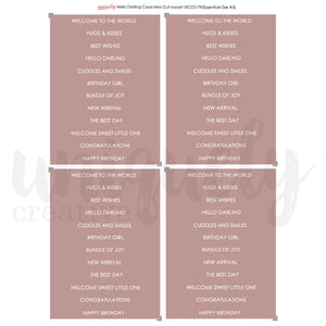 Hello Darling Coral Cut a Part Sheet Mini UCCS179