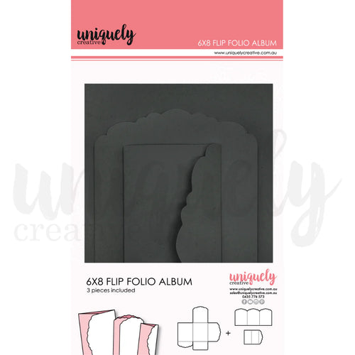 6”x8” Flip Folio Album - Black UCE2050