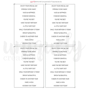 Serenity Mini Cut a Part A4 Sheet UCCS177