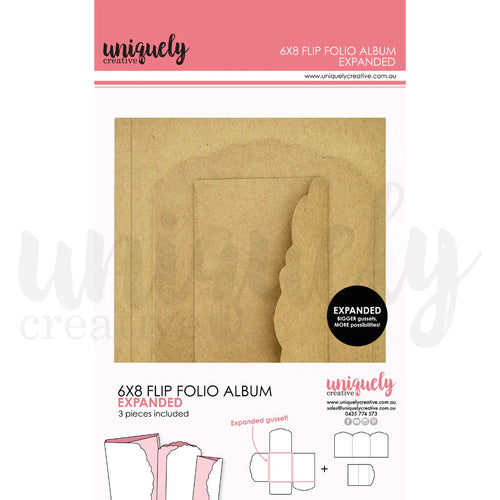 6x8” Flip Folio Album Kraft - EXPANDED UCE2062