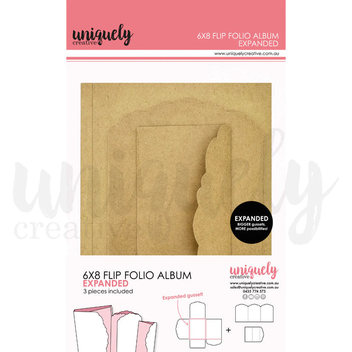 6x8” Flip Folio Album Kraft - EXPANDED UCE2062