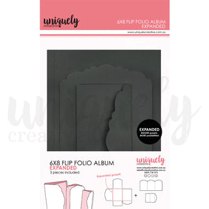6x8” Flip Folio Album Black - EXPANDED UCE2063