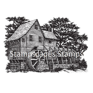 Watermill Clear Stamp by Stampscapes Sweet Poppy SPSTMP_SE140Watermill