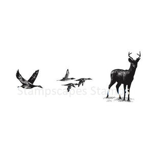 Animals Clear Stamps Critter Set 8 Stampscapes Sweet Poppy SA138