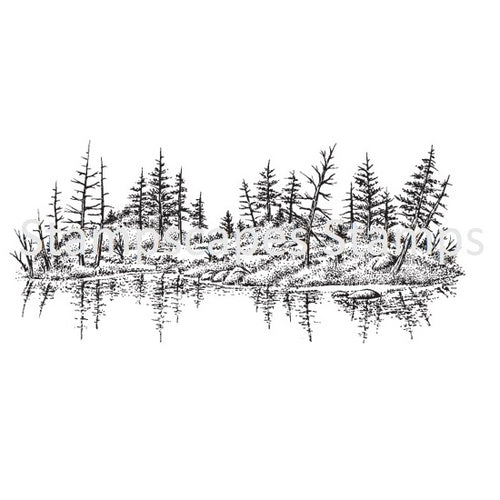 Lake Island Stampscape Sweet Poppy SF145