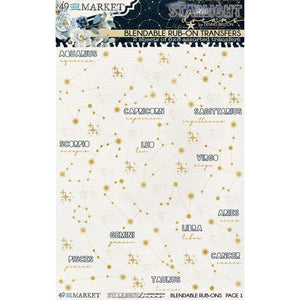 Starlight Dreams - Constellation 6x8” Blendable Rub Ons 49 & Market DSD-30679