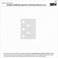 Load image into Gallery viewer, Simply Celebrate Squirrels Colouring Stencil Lawn Fawn LF3883