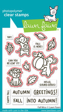 Load image into Gallery viewer, Fall Mice Colouring Stencils Lawn Fawn LF4199