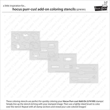 Load image into Gallery viewer, Hocus Purr-cus! Add On Colouring Stencils LF4191