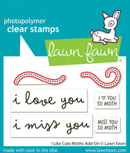 Load image into Gallery viewer, I Like Cute Moths Add On Die Set Lawn Fawn LF4196