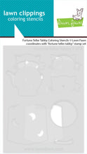 Load image into Gallery viewer, Fortune Teller Tabby Colouring Stencils Lawn Fawn LF4227