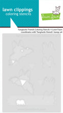 Load image into Gallery viewer, Fantastic Friends Add on Colouring Stencils Lawn Fawn LF4229