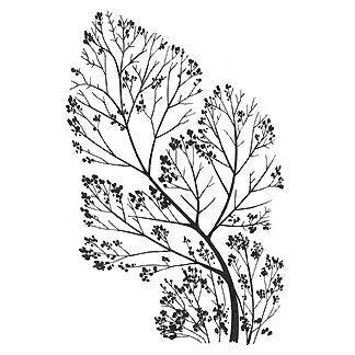 Curvy Branch Stampscapes Sweet Poppy SG131