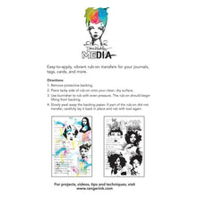 Load image into Gallery viewer, On Their Minds Rub Ons Dina Wakley MDA88332