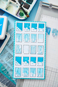 Fine Line Alpha 01 Stamp & Dies Sizzix 666807 49 & Market