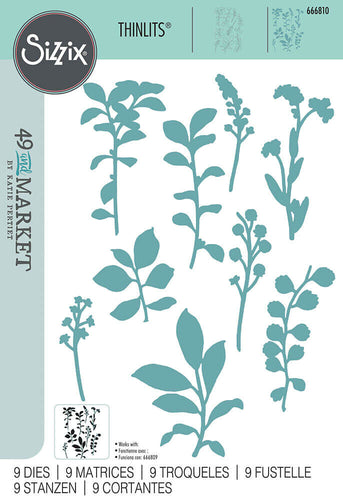 Fine Stem 02 Dies Sizzix 666810 49 & Market