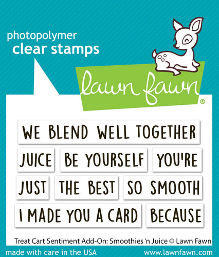 Treat Cart Sentiment Add on / Smoothies n Juice