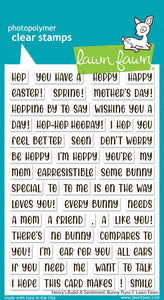 Bunny Puns - Henry’s Build a Sentiment Stamp Set Lawn Fawn LF3678