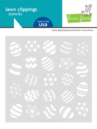 Easter Egg Background Stencils Lawn Fawn LF3692