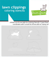 Load image into Gallery viewer, A Mole Lot of Love Add On Colouring Stencils Lawn Fawn LF3947