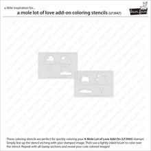 Load image into Gallery viewer, A Mole Lot of Love Add On Colouring Stencils Lawn Fawn LF3947