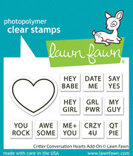 Load image into Gallery viewer, Critter Conversation Hearts Add On Lawn Fawn LF3951