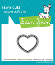 Load image into Gallery viewer, Critter Conversation Hearts Add On Die Lawn Fawn LF3952