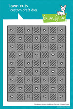 Load image into Gallery viewer, Checkered Hearts Backdrop: Portrait Lawn Fawn LF3962