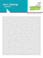 Load image into Gallery viewer, Outline Hearts Stencil Lawn Fawn LF3966