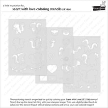Load image into Gallery viewer, Scent with Love Colouring Stencils Lawn Fawn LF3968