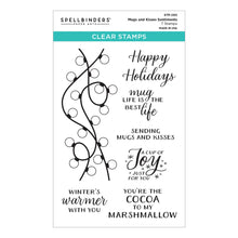 Load image into Gallery viewer, Mugs &amp; Kisses Sentiment Stamps Spellbinders STP-260