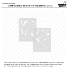 Load image into Gallery viewer, Scent with Love Add On Colouring Stencils Lawn Fawn LF3969