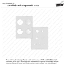 Load image into Gallery viewer, A Waffle Lot Colouring Stencils Lawn Fawn LF3970