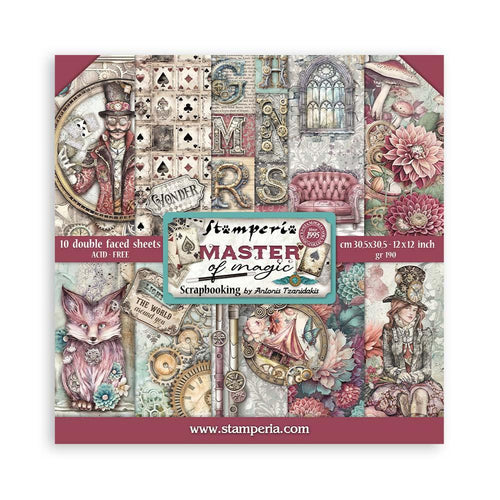 Master of Magic 12x12” Double Sided Paper Pack Stamperia SBBL166