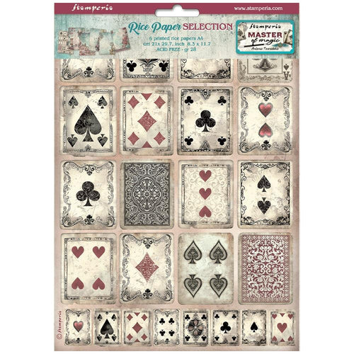 Master of Magic A4 Rice Paper 6 Pack Stamperia DFSA4XMM