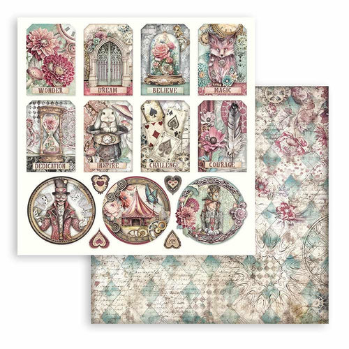 Master of Magic Tags 12x12” Paper SBB1052 Stamperia