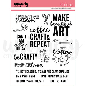 Colour Crush Rub Ons UCE2058 Uniquely Creative