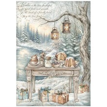 Load image into Gallery viewer, White Christmas A4 Rice Paper Selection Stamperia DFSA4XWG