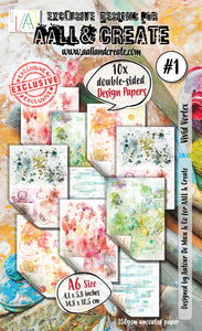 Vivid Vortex #1 10x Double Sided Design Papers Aall and Create