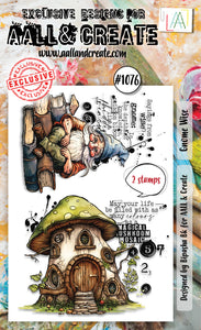 Gnome Wise #1076 Clear Stamp Aall and Create