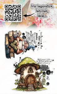 Gnome Wise #1076 Clear Stamp Aall and Create