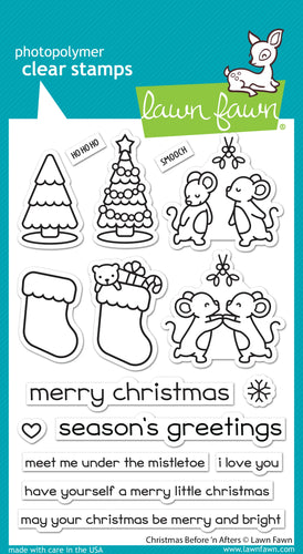Christmas Before n Afters Clear Stamps LF3223 Lawn Fawn